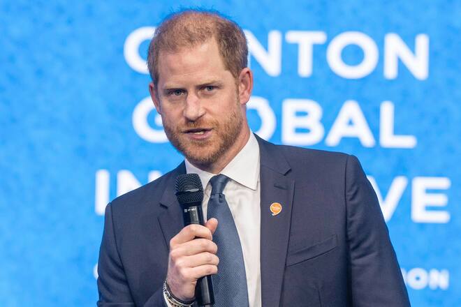 Harry bei der CGI-Podiumsdiskussion in New York.