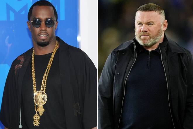 Sean «Diddy» Combs (li.) bot eine Partynacht mit Frauen bei einer Auktion an, Wayne Rooney schlug zu.