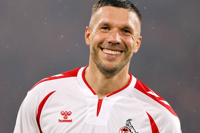Ein letztes Mal vor vollem Haus in Köln: Lukas Podolski.
