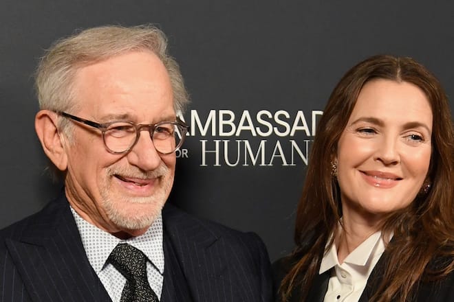 Steven Spielberg und Drew Barrymore bei der Jubiläumsgala der Shoah Foundation.