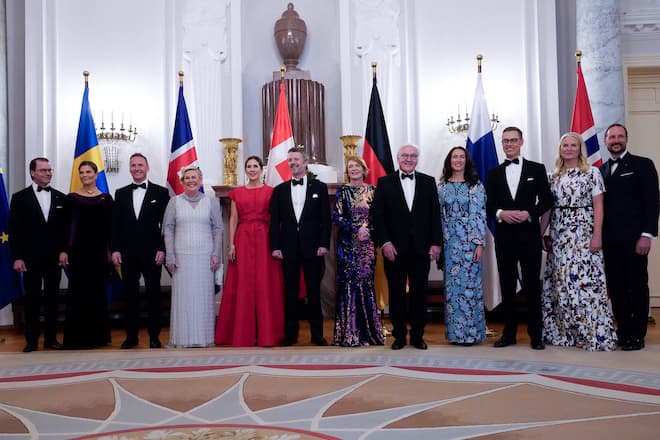 Hoher Besuch: Frank-Walter Steinmeier hat die Royals aus Schweden, Dänemark und Norwegen empfangen.