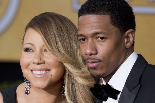 Nick Cannon (re.) und Mariah Carey bei einem Red-Carpet-Auftritt im Jahr 2014. Nur wenig später wurde ihre Ehe geschieden.