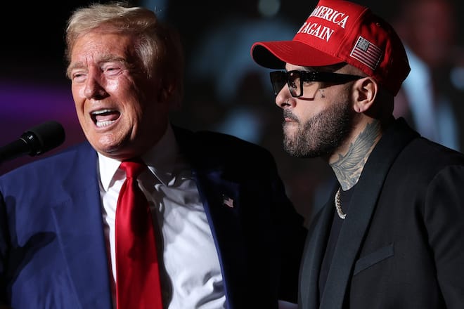 Nicky Jam tat erst im September seine Unterstützung für Donald Trump kund.