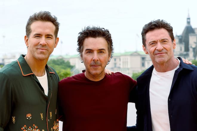 Das Erfolgsteam hinter «Deadpool & Wolverine»: Ryan Reynolds, Shawn Levy und Hugh Jackman (v.l.n.r.).