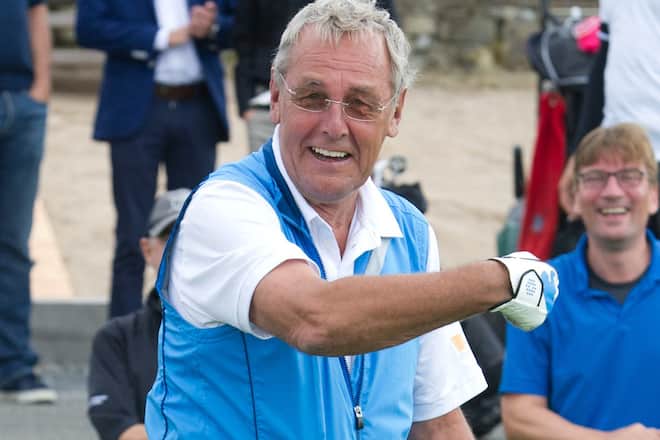 Jörg Wontorra während eines Promi-Golfturniers im Jahr 2015.