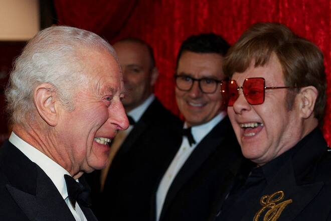 König Charles III. und Elton John hatten offenbar Spass.