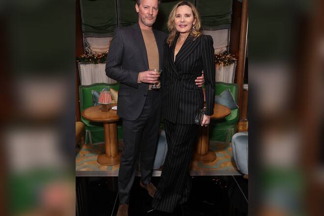 Kim Cattrall und ihr Partner Russell Thomas besuchten am Sonntag eine Veranstaltung in London.