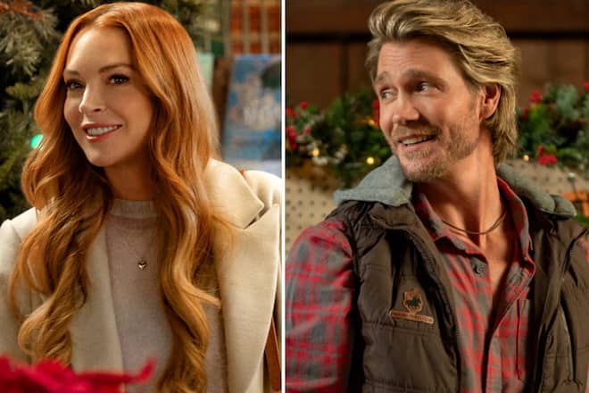 Lindsay Lohan und Chad Michael Murray sind in den Netflix-Weihnachtsfilmen zu sehen.