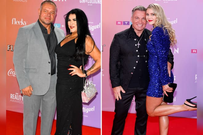 Iris und Peter Klein besuchen die Verleihung der Reality Awards mit ihren neuen Partnern Stefan Braun (li.) und Yvonne Woelke (re.).