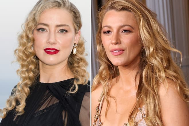 Amber Heard (li.) hat ein Statement zur Klage von Blake Lively abgegeben.