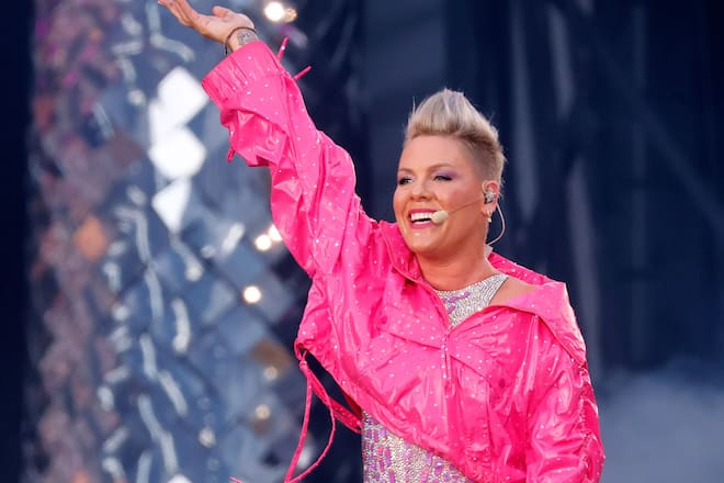 Sängerin Pink bei einem ihrer Konzerte in Köln.