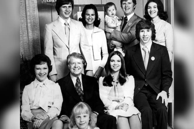 Jimmy Carter im Kreise seiner Familie.
