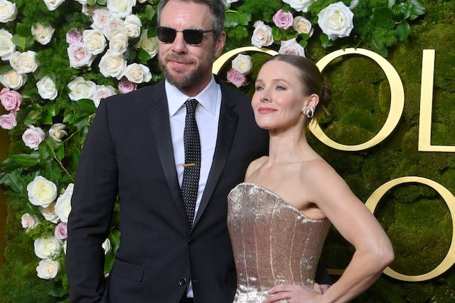 Dax Shepard und Kristen Bell bei den Golden Globes 2025.