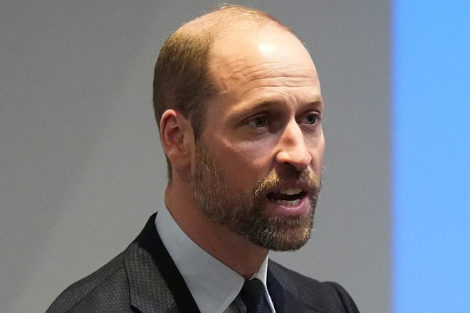 Bei seiner Rede als neuer Schirmherr des College of Paramedics verzichtete Prinz William noch auf ein Kaltgetränk.