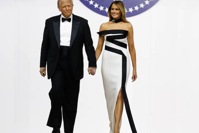 Donald und Melania Trump besuchten am Tag der Vereidigung insgesamt drei Bälle.