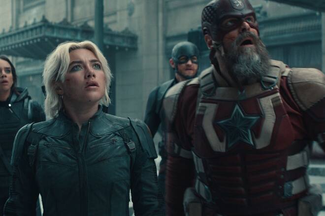 Florence Pugh (l.) und David Harbour in «Thunderbolts».