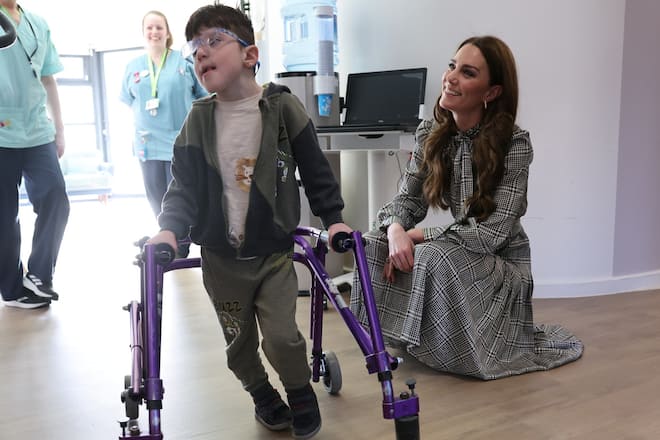 Prinzessin Kate während ihres Besuchs in einem walisischen Kinderhospiz.