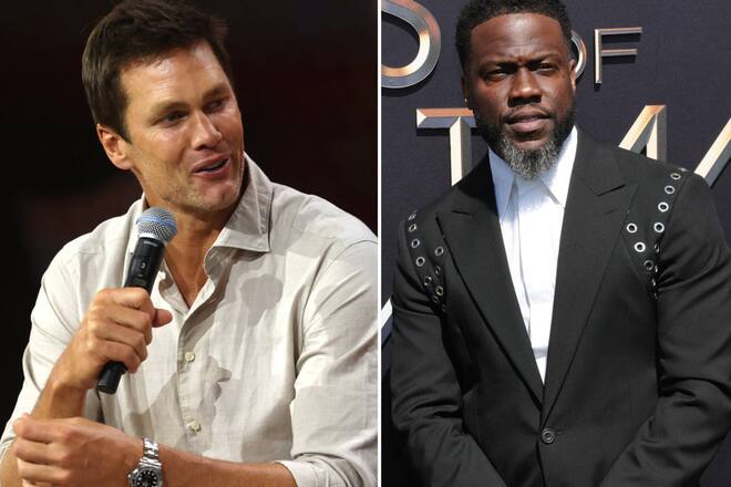Tom Brady hat live im TV den Schauspieler Kevin Hart auf den Arm genommen.