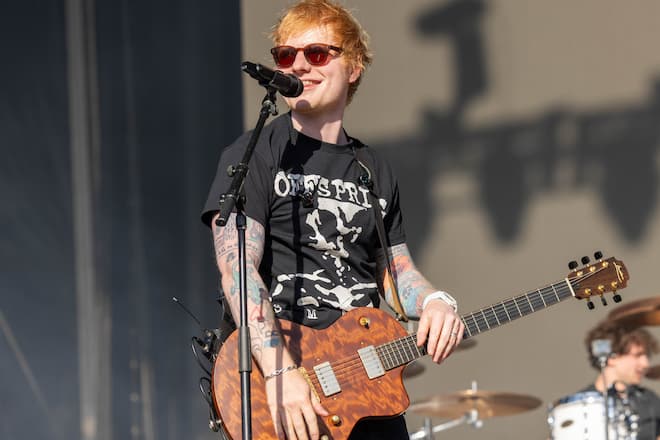 Ed Sheeran bei einem Festival-Auftritt im Mai 2024 in Kalifornien.