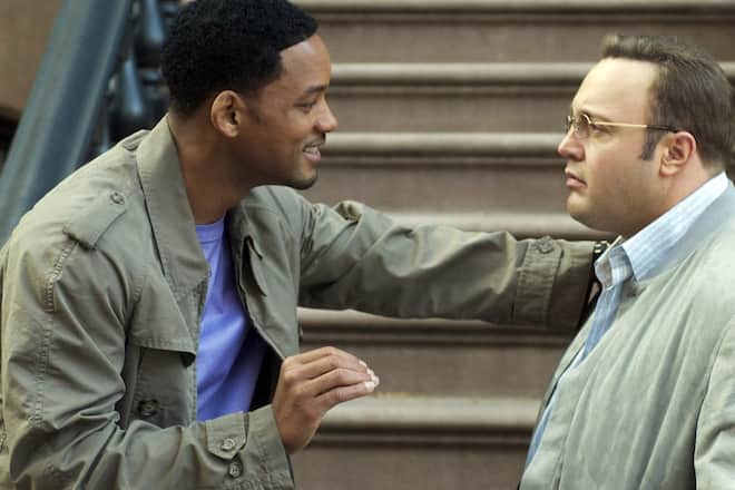 Hitch (Will Smith, l.) mit seinem besonders schwierigen Dating-Fall Albert (Kevin Smith).