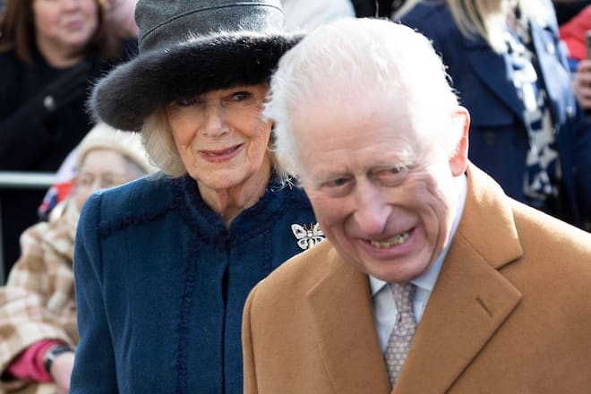 Königin Camilla und König Charles III. in Middlesbrough.