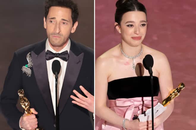 Adrien Brody und Mikey Madison durften dank «Der Brutalist» beziehungsweise «Anora» jubeln.