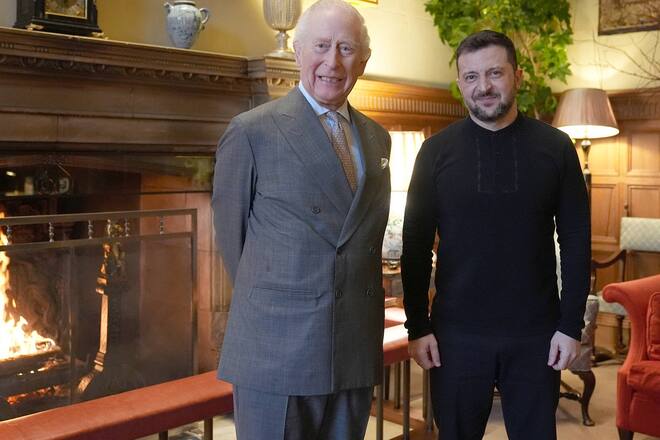 König Charles III. hat sich ein zweites Mal mit Wolodymyr Selenskyj getroffen.