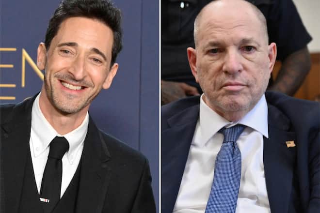 Überraschende Gemeinsamkeit von Adrien Brody (l.) und Harvey Weinstein.