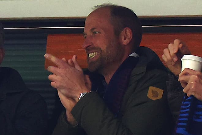 Prinz William beim Champions-League-Sieg von Aston Villa.