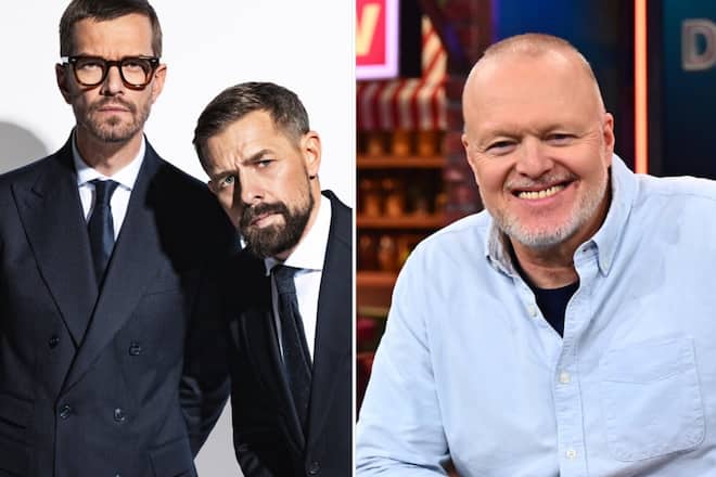 TV-Zuschauer müssen sich im April immer mittwochs zwischen Joko und Klaas und Stefan Raab (r.) entscheiden.
