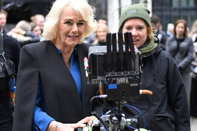 Königin Camilla am Set der Serie «Trigger Point» in London.