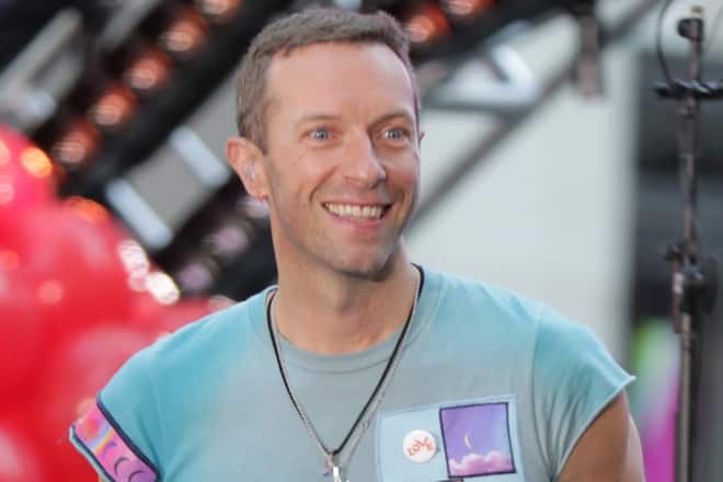 Chris Martin bei einem seiner Auftritte mit Coldplay.