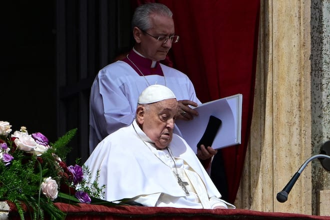 Der Papst am Ostersonntag in Rom: Er hat den Segen zum Osterfest gespendet.