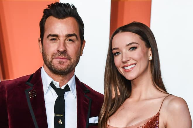 Justin Theroux und Nicole Brydon Bloom bei der Vanity Fair Oscar Party im März 2025.
