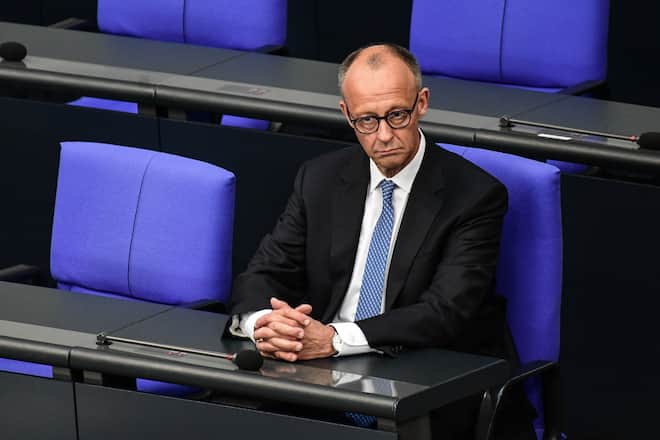 Friedrich Merz am 6. Mai im Deutschen Bundestag.