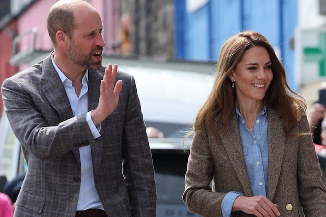 William und Kate an ihrem Hochzeitstag in Schottland.