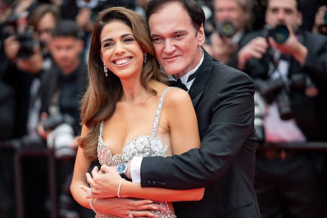 Quentin Tarantino und seine Ehefrau Daniella Pick auf dem roten Teppich in Cannes.