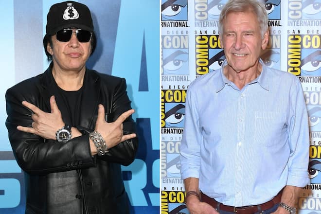 Gene Simmons (l.) und Harrison Ford erhalten Anfang Juni einen Preis für ihr soziales Engagement.