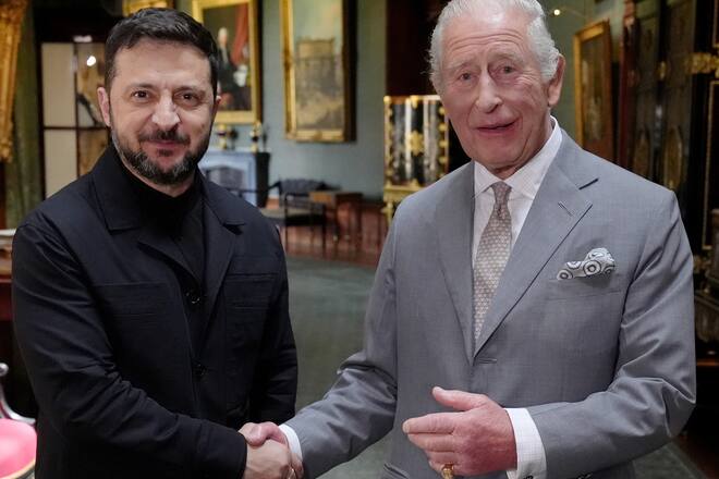Selenskyj traf König Charles auf Schloss Windsor.