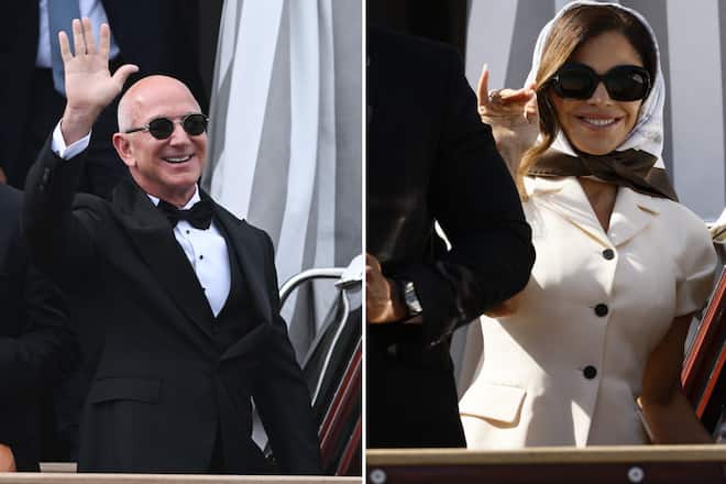 Amazon-Gründer Jeff Bezos und seine Braut Lauren Sánchez.