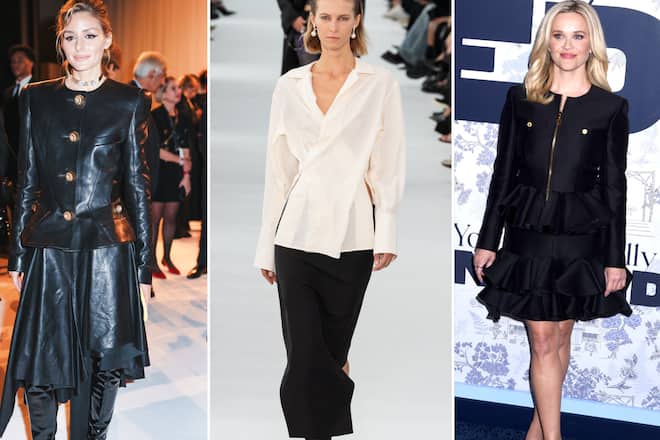 Im Gegensatz zu den früheren Peplum-Trends zeigt sich das Schösschen 2025 mit subtiler Zurückhaltung.