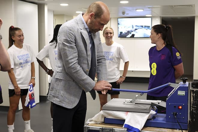 Prinz William bei seinem Besuch im St. George's Park.