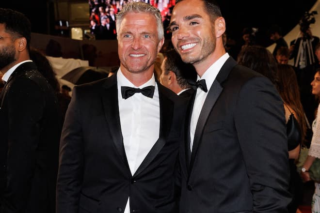 Ralf Schumacher (l.) und Étienne Bousquet-Cassagne in Cannes.