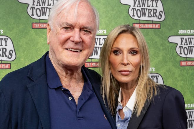 John Cleese mit seiner Ehefrau Jennifer in London.