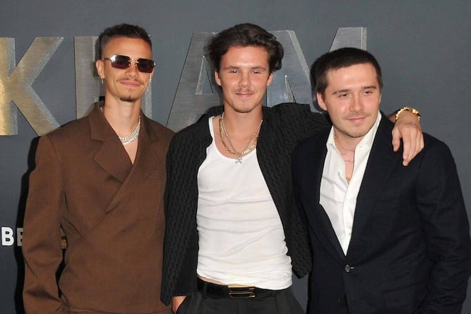 Einst ein Herz und eine Seele: Romeo, Cruz und Brooklyn Beckham (v.l.n.r.) sollen sich aktuell nicht verstehen.