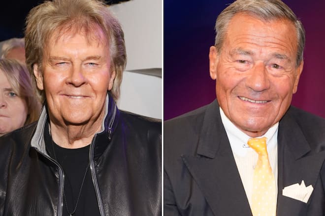 Howard Carpendale (l.) zeigt Wolfgang Grupp seine Unterstützung.