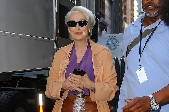 Meryl Streep am Set von «Der Teufel trägt Prada 2».