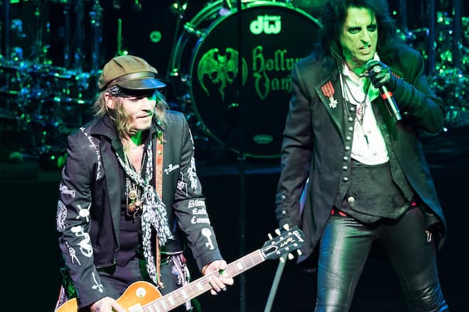 Alice Cooper und Johnny Depp bei einem gemeinsamen Auftritt.