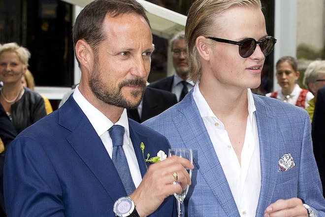 Kronprinz Haakon und Stiefsohn Marius bei einem gemeinsamen Auftritt im Jahr 2016.