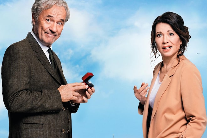 Iris Berben und Heiner Lauterbach in «Ein fast perfekter Antrag».